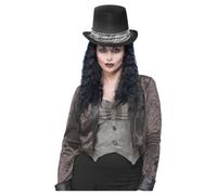 Gothic Rocker Top Hat, with Hair