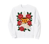 Gothic Romance Flowers Gardener Gardening Books Tea Sweatshirt