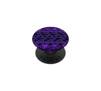 Gothic Romance Purple & Black Rose Floral Lace Design PopSockets Adhesive PopGrip