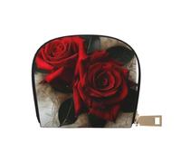 Gothic Rose 1 Print Coin Purse PU Leather Portable Coin Purse with 12 Card Slots Mini Change Wallet for Women and Thoughtful Gifting