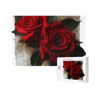 gothic Rose 1 Printed Wooden Intelligence Puzzle 40x28 CM, 300 Pieces(boxed) Jigsaw Puzzles Education Game for Adults Home Decoration Puzzle