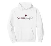 Gothic Rose Dark Romance "You Look Beautiful" Aesthetic Pullover Hoodie