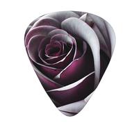 Gothic Rose Flower print Celluloid Guitar Plectrums for Acoustic Guitar Bass,Guitar Picks with Organizer Box