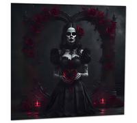 Gothic Rose Heart Card - Anniversary Valentines Romantic Goth cards 145 x 145mm