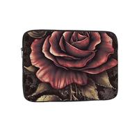 Gothic Rose Laptop Case 12 inch, TSA Laptop Sleeve Shockproof Protective Notebook Case Water Resistant Computer Carrying Cover Briefcase Handbags Men Women Computer Bag