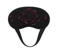 Gothic Rose Print Blackout Sleep Mask, with Adjustable Strap for Travel, Night Work, Nap, Office