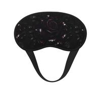 Gothic Rose Print Print Blackout Sleep Mask, with Adjustable Strap for Travel, Night Work, Nap, Office