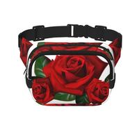 Gothic Rose Print Stylish and Practical Waist Bag,Adjustable,Perfect for Travel,and Outdoor Activities