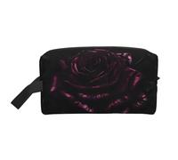 Gothic Rose Print Toiletry Bag for Women Travel Toiletry Bag, Spacious Capacity Cosmetic Bag for Men