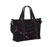 Gothic Rose Print Travel Hand Bag Portable Foldable Shoulder Tote Bags for Weekend Trip Gym Vacation