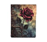 gothic Rose Printed Laptop Sleeve Bag 13-Inch - Leather Laptop Sleeve Case Shockproof Protective Computer Cover Bag