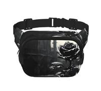 Gothic Rose Printed multifunctional waist bag, unisex trendy messenger bag, travel sports storage bag