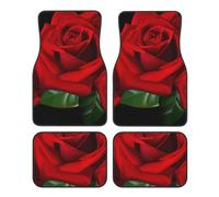 Gothic Rose Universal Car Floor Mats 4 Piece Set, Front & Rear Waterproof Non-Slip Car Foot Mats, Car Carpet Protectors For Most Sedans, Trucks, Suv