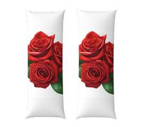 Gothic Roses Print Body Pillow Cover With Envelope Closure, Pillow Case For Long Bolster Pillow,Soft Microfiber Body Pillow