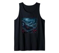 Gothic Roses Thorn Realm Dark Fantasy Landscape Graphic Tank Top