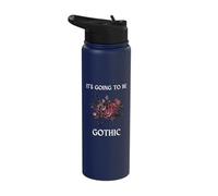Gothic Roses Victorian Goth Lovers of Horror Ghost Stories Stainless Steel Insulated Water Bottle