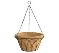 Gothic Round Hanging Basket 30Cm - Brown