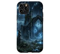 Gothic Ruins Meteor Shower Celestial Fantasy Design Case for iPhone 11 Pro