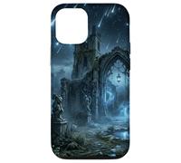 Gothic Ruins Meteor Shower Celestial Fantasy Design Case for iPhone 12/12 Pro