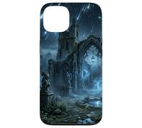Gothic Ruins Meteor Shower Celestial Fantasy Design Case for iPhone 13