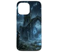 Gothic Ruins Meteor Shower Celestial Fantasy Design Case for iPhone 13 Pro Max