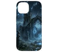 Gothic Ruins Meteor Shower Celestial Fantasy Design Case for iPhone 14