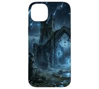 Gothic Ruins Meteor Shower Celestial Fantasy Design Case for iPhone 14 Plus