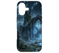 Gothic Ruins Meteor Shower Celestial Fantasy Design Case for iPhone 17