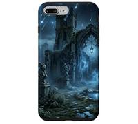 Gothic Ruins Meteor Shower Celestial Fantasy Design Case for iPhone 7 Plus/8 Plus