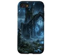 Gothic Ruins Meteor Shower Celestial Fantasy Design Case for iPhone SE (2020) / 7/8