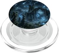 Gothic Ruins Meteor Shower Celestial Fantasy Design PopSockets PopGrip for MagSafe
