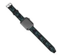Gothic Satan Black Goat Watch Band Leather Replacement Watch Strap Sports Bands for Men Women