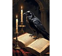 Gothic Scholar Notebook: Raven and Manuscript, 120 Lined Pages, 6x9 in: A Gothic Writing Journal for Poets, Thinkers, and Scholars