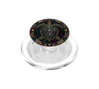 Gothic Sea Turtle Shell Sacred Geometry PopSockets PopGrip for MagSafe