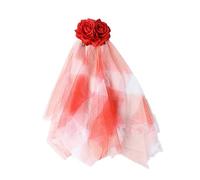 Gothic Short Yarn Wedding Hairpin For Halloween Party Punk Bridal Yarn For Bride Marriage Wedding Party Accessories