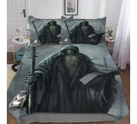 Gothic, Skeleton 3D Duvet Cover 3 Piece Soft Brushed Microfiber Quilt Cover Bedding Sets with Matching Pillowcases for Kids,Youth And Adult Comforter Cover King (220x240cm)