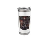 Gothic Skeleton Art Victorian Occult Library Witch Stainless Steel Insulated Tumbler