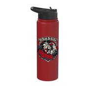 Gothic Skeleton Couple Eternal Love Wedding Stainless Steel Insulated Water Bottle