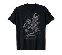 Gothic Skeleton Fairy Tee Dark Art Aesthetic Grunge Horror T-Shirt