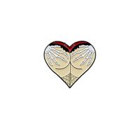 Gothic Skeleton Hand Holding Butt Spooky Dark Romance Heart Enamel Pin, Creepy Cute Skeleton Pin Brooch For Couples Friends, Dark Romance Love Brooch Badge, Macabre Love Heart Lapel Badges, Valentine