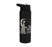 Gothic Skeleton Mom Goth mom Goth Mommy Stainless Steel Insulated Water Bottle