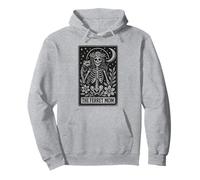 Gothic Skeleton Tarot The Ferret Mom Mystical Pullover Hoodie