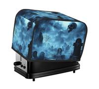 Gothic, Skeletons, Graveyards, Zombies, Vampires Toaster Cover 2 Slice Kitchen Small Appliance Covers With Pockets Dust And Fingerprint Protectio