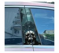 Gothic Skull Car B-Pillars Stickers Durable Waterproof and Scratch Resistant Stickers Suitable for All Models B-Pillar DIY Sticker(Type G)