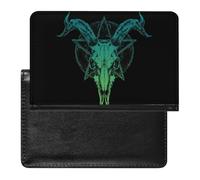 Gothic Skull Death Metals Passport Holders Cover Case Wallet | for Men Women Slim Sleeve with Card Slot Travel Essentials