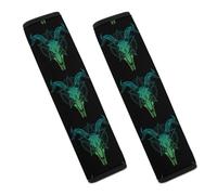 Gothic Skull Death Metals Universal Car Seat Belt Cover Comfortable Belt Pads Funny Seat Straps Cushion