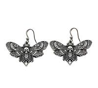 Gothic Skull Drop Earrings For Women Dark Art Goth Aesthetic Vintage Dangle Ear Jewelry Accessories Punk Gifts Skull Men Silver Goth Halloween Drop Silver Wedding Halloween Girls