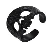 Gothic Skull Face Rings Retro Geometric Designs Jewelry Finger Accessories for Costume Event Vintage Skull Rings