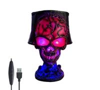Gothic Skull Night Light, USB LED Resin Lava Skull lamp (Style A)