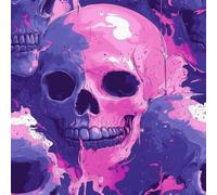 Gothic Skull Peel and Stick Wallpaper Non-Woven Removable No Residue